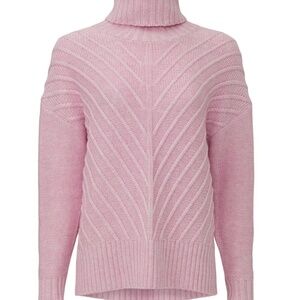 Splendid Arabella Cowl Neck Sweater in pink, M